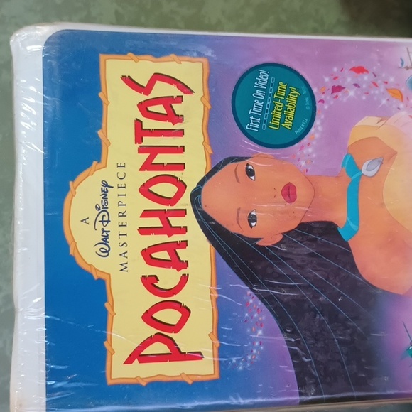 Pocahontas VHS Walt Disney Masterpiece Collection NEW Sealed 1st Time Run! - Picture 6 of 7